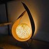 Stolní lampa v palmovém listu
