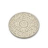 Betonový podtácek s mandalou  průměr 10 cm, ruční výroba v ČR, s impregnací, na svíčky i hrneček
