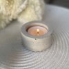Minimalistický betonový svícen  na čajové svíčky, průměr 4 cm, ruční výroba v ČR