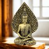Zlatá soška meditujícího Buddhy  výška 23,5 cm, Bodhi list (list osvícení), thajský styl