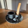 Multifunkční stojánek na vykuřovadla  na Palo Santo, šalvěj, vonné tyčinky, matný, průměr 13 cm