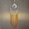 Zvonkohra s Feng Shui krystalem  délka 47 cm, průměr krystalu 5,5 cm, výrazný kovový zvuk