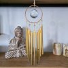 Zvonkohra s Feng Shui krystalem  délka 47 cm, průměr krystalu 5,5 cm, výrazný kovový zvuk