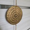 Mosazná dekorace - Fáze měsíce  délka 115 cm, na zavěšení do krytých prostor, originál z Indie