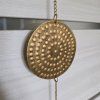 Mosazná dekorace - Fáze měsíce  délka 115 cm, na zavěšení do krytých prostor, originál z Indie