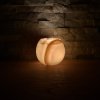 Svícen kulatý - Zatmění slunce  konkrétní kus z fotek, jedinečný originál, průměr cca 9,5 cm