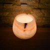 Svícen kónický L - Letmý dotek  konkrétní kus z fotek, jedinečný originál, průměr 12,5 cm