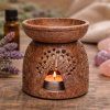 Aromalampa z mastku - Strom života  na vonné oleje a vosky, 10 * 11 cm, na čajovou svíčku