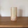 Svícen válec L - Něžné pohlazení  konkrétní kus z fotek, jedinečný originál, výška cca 13,5 cm