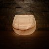 Svícen kónický L - Na hladině  konkrétní kus z fotek, jedinečný originál, průměr 12,5 cm