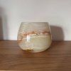 Svícen kónický L - Vlna lásky  konkrétní kus z fotek, jedinečný originál, průměr 12,5 cm