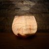 Svícen kónický L - Pavučina  konkrétní kus z fotek, jedinečný originál, průměr 12,5 cm