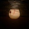Svícen kónický L - Zimní vánek  konkrétní kus z fotek, jedinečný originál, průměr 12,5 cm