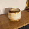 Svícen kónický L - Pod povrchem  konkrétní kus z fotek, jedinečný originál, průměr 12,5 cm