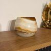 Svícen kónický L - Pod povrchem  konkrétní kus z fotek, jedinečný originál, průměr 12,5 cm