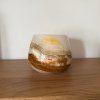 Svícen kónický L - Skrytá touha  konkrétní kus z fotek, jedinečný originál, průměr 12,5 cm