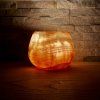 Svícen kónický L - Vnitřní žár  konkrétní kus z fotek, jedinečný originál, průměr 12,5 cm
