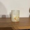 Svícen válec M - Dotek duše  konkrétní kus z fotek, jedinečný originál, výška cca 9,5 cm