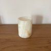 Svícen válec M - Jemné jiskření  konkrétní kus z fotek, jedinečný originál, výška cca 9,5 cm