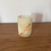 Svícen válec M - Hřejivá láska  konkrétní kus z fotek, jedinečný originál, výška cca 9,5 cm