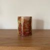 Svícen válec M - Prvopočátek  konkrétní kus z fotek, jedinečný originál, výška cca 9,5 cm