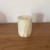 Svícen válec M - Vrstvy duše  konkrétní kus z fotek, jedinečný originál, výška cca 9,5 cm