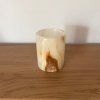 Svícen válec M - Vnitřní oheň  konkrétní kus z fotek, jedinečný originál, výška cca 9,5 cm