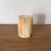 Svícen válec M - Na vlnách vášně  konkrétní kus z fotek, jedinečný originál, výška cca 9,5 cm