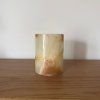 Svícen válec M - Cesta lásky  konkrétní kus z fotek, jedinečný originál, výška cca 9,5 cm