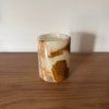 Svícen válec M - Poselství duše  konkrétní kus z fotek, jedinečný originál, výška cca 9,5 cm