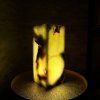Aragonitová lampa - Jarní probuzení  konkrétní kus z fotek, jedinečný originál, výška cca 30 cm