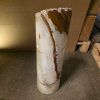 Aragonitový válec - Údolí stínů  konkrétní kus z fotek, jedinečný originál, výška 50 cm, váha 7 kg