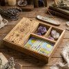 Tarotový box - Cesta intuice  mangové dřevo, rozměr 33x28x5 cm, ruční výroba