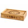 Tarotový box - Nebeský výklad  mangové dřevo, ruční práce, rozměr 35*25*8 cm, vyryté symboly