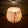 Svícen kónický L - Harmonie  konkrétní kus z fotek, přírodní okraj, průměr cca 12,5 cm