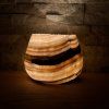 Svícen kónický L - Cesta lesem  konkrétní kus z fotek, přírodní okraj, průměr cca 12,5 cm