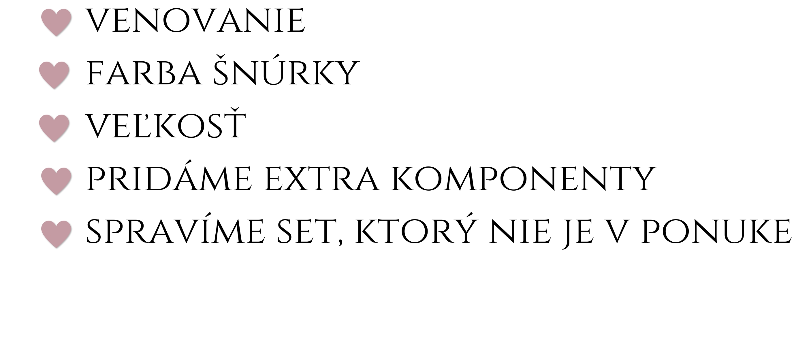 úpravy na želanie