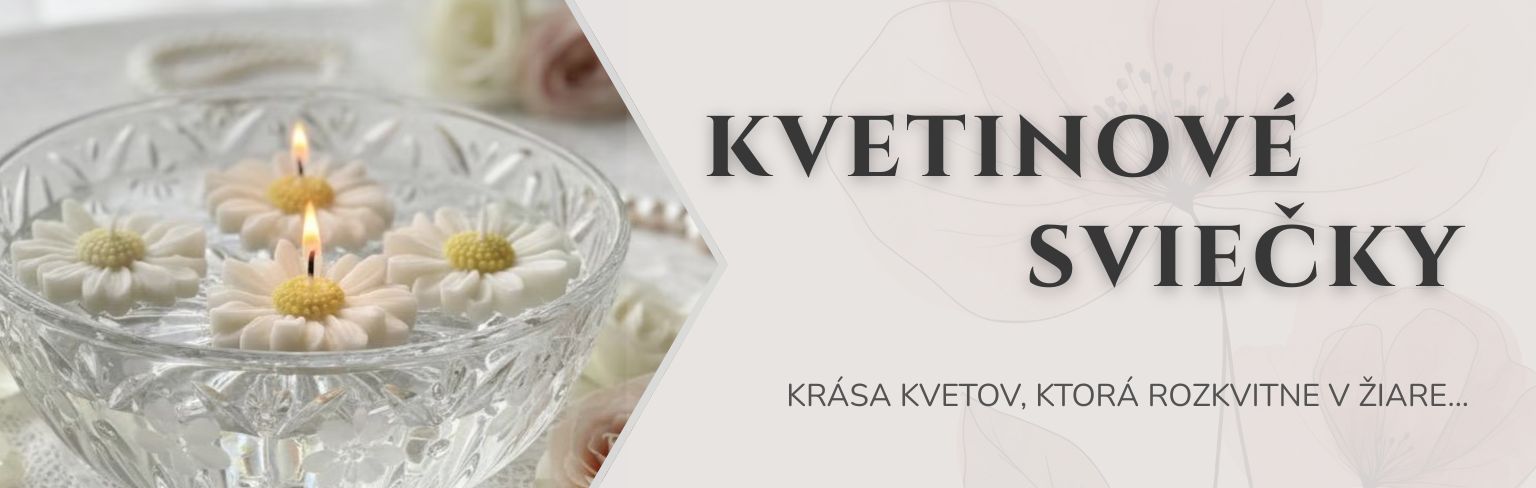 Kvetinové sviečky s venovaním