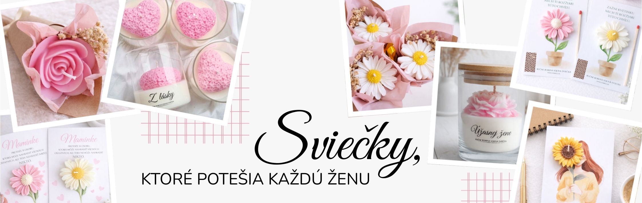 Kvetinové sviečky s venovaním