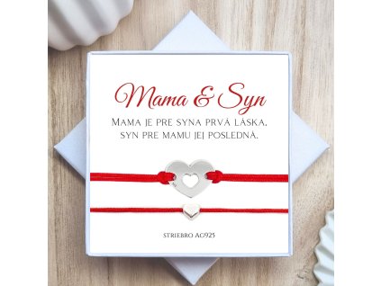 náramky mama a syn ochranné červené náramky pre mamu a syna
