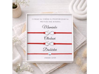 ochranné náramky pre rodinu s nekonečnom