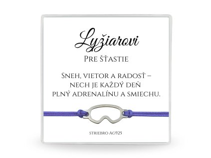 náramok pre lyžiada ako darček s venovaním