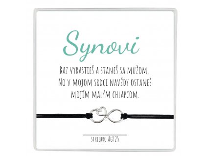 náramok pre syna nekonečná láska
