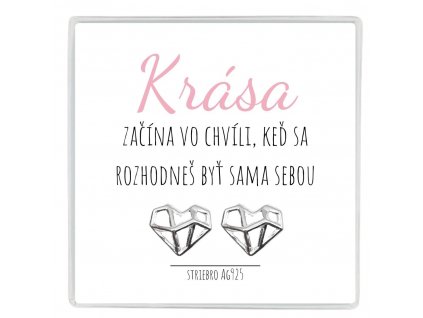 strieborné náušnice srdiečka napichovacie