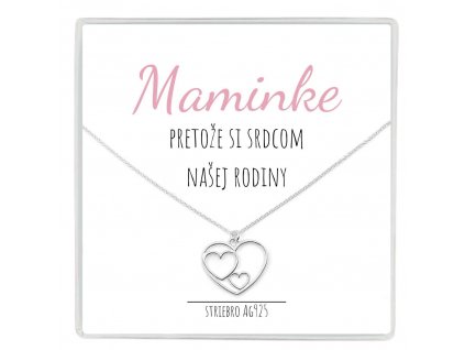 strieborná retiazka pre mamu darček ku dnu matiek