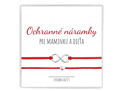 ochranné náramky pre mamu a dieťa ag925