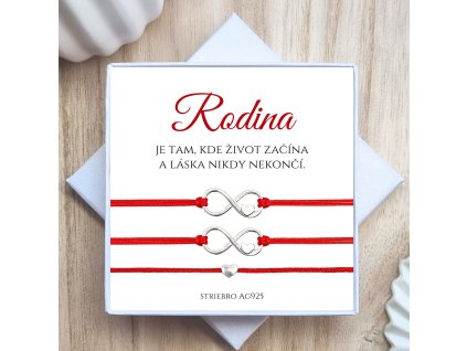náramky pre rodinu s nekonečnom ochranné náramky urieknutia červené náramky pre rodinu v darčekovej krabičke