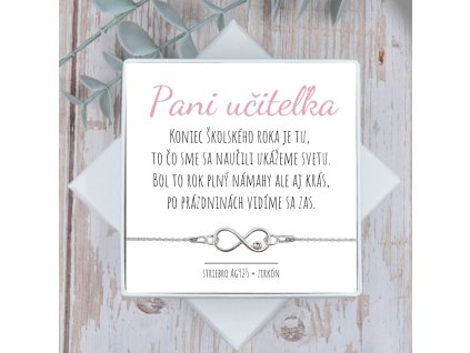 náraok pre učitelku darček infinity