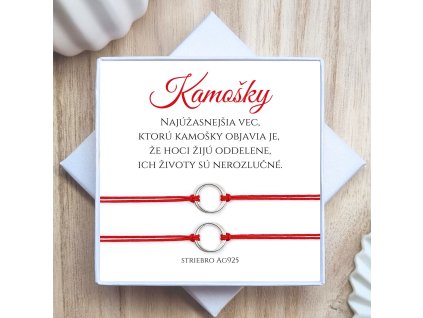 šnúrkový minimalistický náraok ochranný urieknutia karma ruhy pre kamarátky