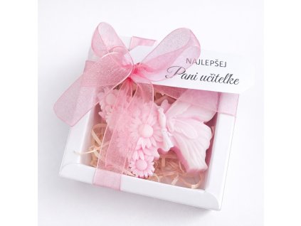Darček pre pani učiteľku sojova sviečka motýlik